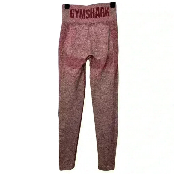 Gymshark Leggings Red Marled Compression XSmall Women’s - Picture 3 of 11